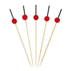 Kırmızı Davul Bambu Kürdan 12 cm