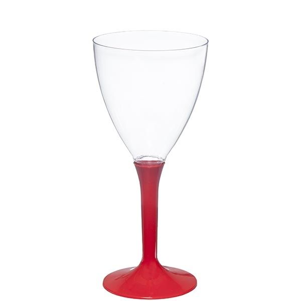 Plastik Şarap Bardağı Kırmızı