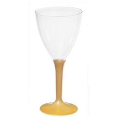 Plastik Şarap Bardağı Altın