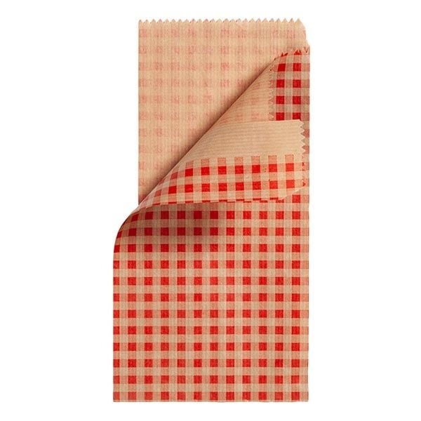 Kraft Sandviç Kağıdı Pötikare 12x23 cm
