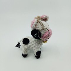 Amigurumi Organik Örgü Buzağı Anahtarlık