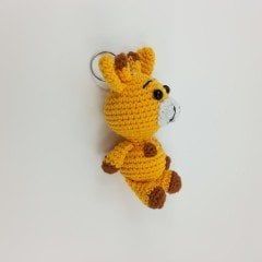 Amigurumi Organik Örgü Zürafa Anahtarlık