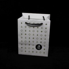 Baskılı Küçük Boy Kuşe Karton Çanta / Selefonlu 16X20 CM
