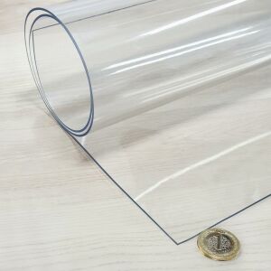 Şeffaf PVC 1,6 mm Kalın Masa Örtüsü Kaymaz Koruyucu