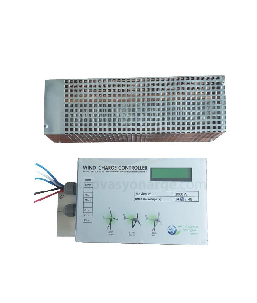 2000 WATT 48V Rüzgar Türbini Yerli Şarj Kontrol Cihazı - 2KW