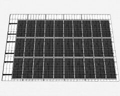 Kiremit Tipi Çatı Montaj Kiti – 30 Güneş Paneli Dikey Dizilim