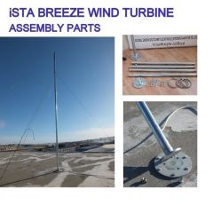 İstaBreeze Direk Seti 4 metre - Rüzgar Türbini için 15 kg taşıma kapasiteli