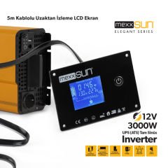 Tam Sinüs UPS (Remote Ekran) 12V 3000W