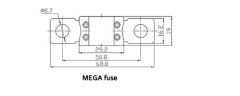 Victron MEGA-Fuse 250A-58V 48V ürünler için ( 1 Adet )