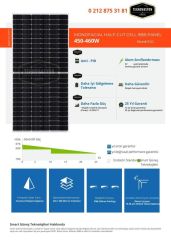 455 Watt Half Cut Monokrıstal Güneş Paneli