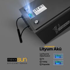 MEXXSUN Lityum Akü 25,6V 100Ah (LiFePo4) 2560Wh