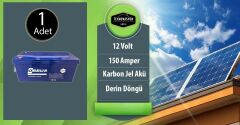 Teknovasyon Arge Güneş Enerjisi Bağ Evi Solar Paketi 1KVA İnverter 205W Güneş Paneli 150AH Jel Akü