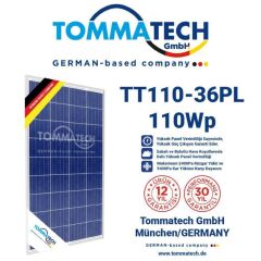 Tommatech 110 Watt Polikristal Solar Güneş Paneli