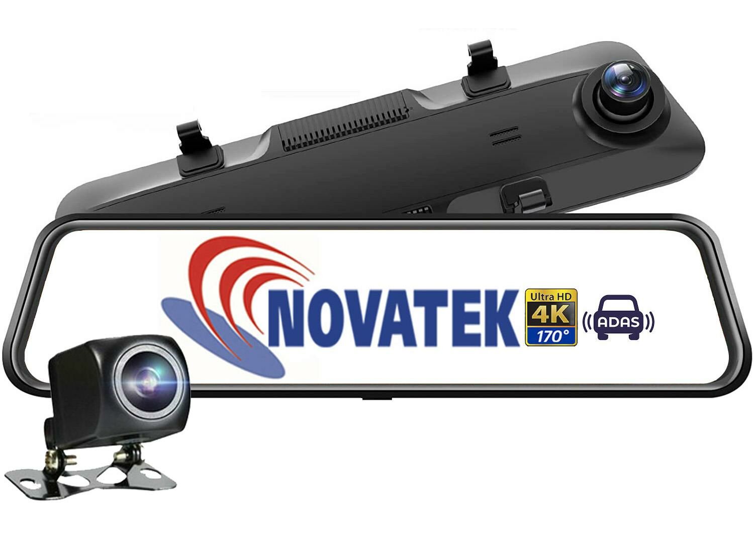 Novatek NT924GW 4K 2160P ADAS GPS+Wifi IPS 12 inç Araç Kamerası