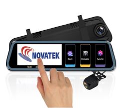 Novatek NT910+32GB Hafıza 10 inç Dokunmatik Dikiz Aynalı Kamera