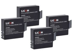 Sjcam SJ4000 SJ5000 M10 Aksiyon Kamera Bataryası 4 Adet Pil Seti
