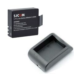 Orjinal SJCAM 4000 5000 Yedek Batarya ve USB Şarj Cihazı Seti