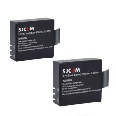 Orjinal SJCAM 4000 5000 M10 3.7v 900 mAh 2li Batarya Pil Seti