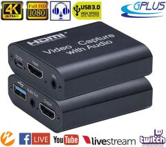 Gplus 4KVC400 4K HDMI Video Capture Audio PS4 Video Yakalama