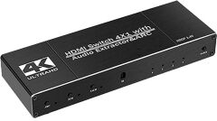 Gplus 4K421A 4 Port HDMI 2.0 4K HDR1 0 HDCP ARC Ses 4x1 Switch