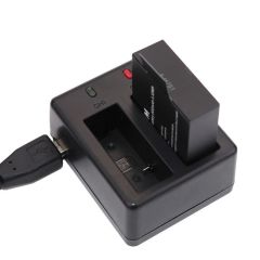 Orjinal SJCAM 2 Adet Yedek Batarya ve Çiftli USB Şarj İstasyonu