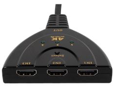 Gplus 3 Port 4K304U HDMI 4K USB Pigtail Kablolu 3x1 HDMI Switch