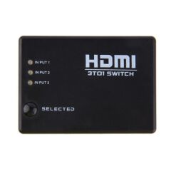 3 Port Kumandalı Full HD 1080p 3D Uyumlu HDMI Switch SY-301