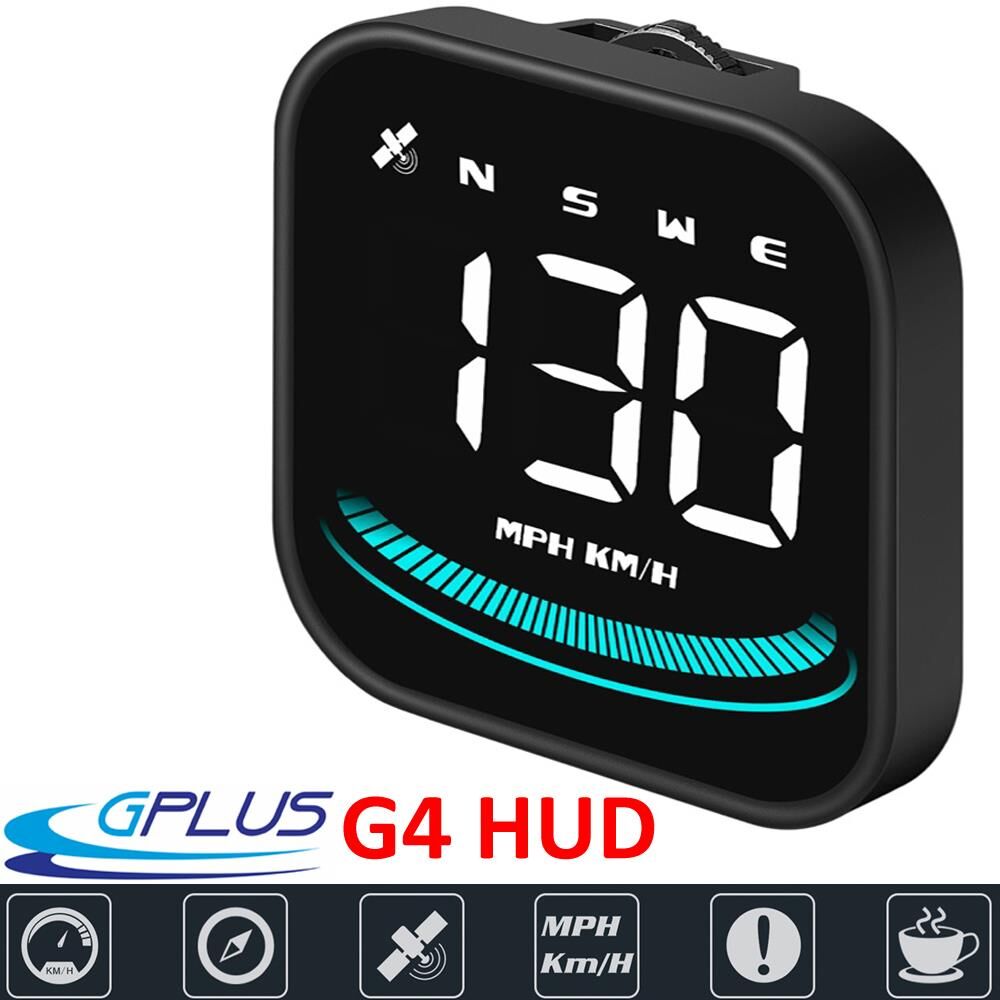 Gplus G4 HUD Araç Motorsiklet GPS Uydu Tarama Hız Gösterge Paneli Hayalet Ekran Göstergesi