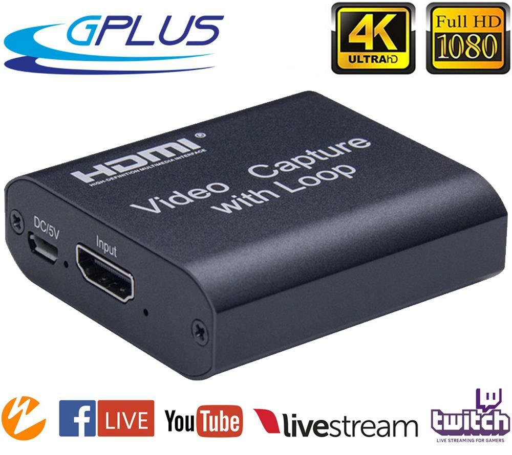 Gplus 4KVC300 4K HDMI Video Capture PS4 Xbox Video Yakalama