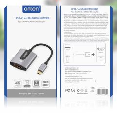 Onten OTN-91185 Type-C to 4K Ultra HD 60HZ HDMI Görüntü Yansıtıcı