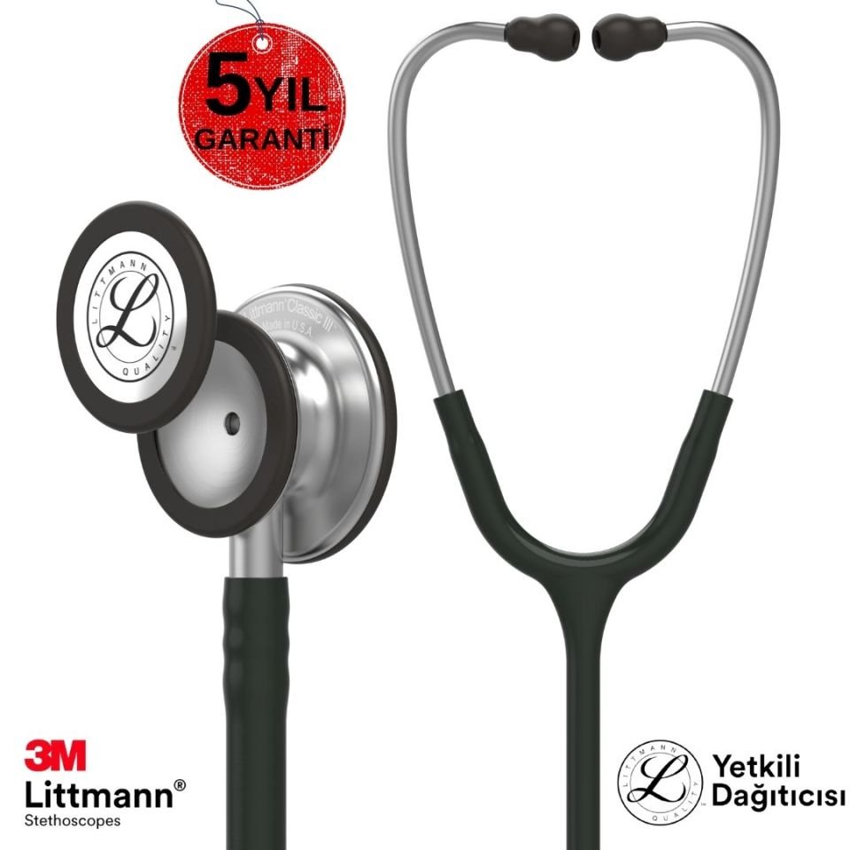 5620 3M Littmann Klasik 3 Steteskop Siyah Stetoskop