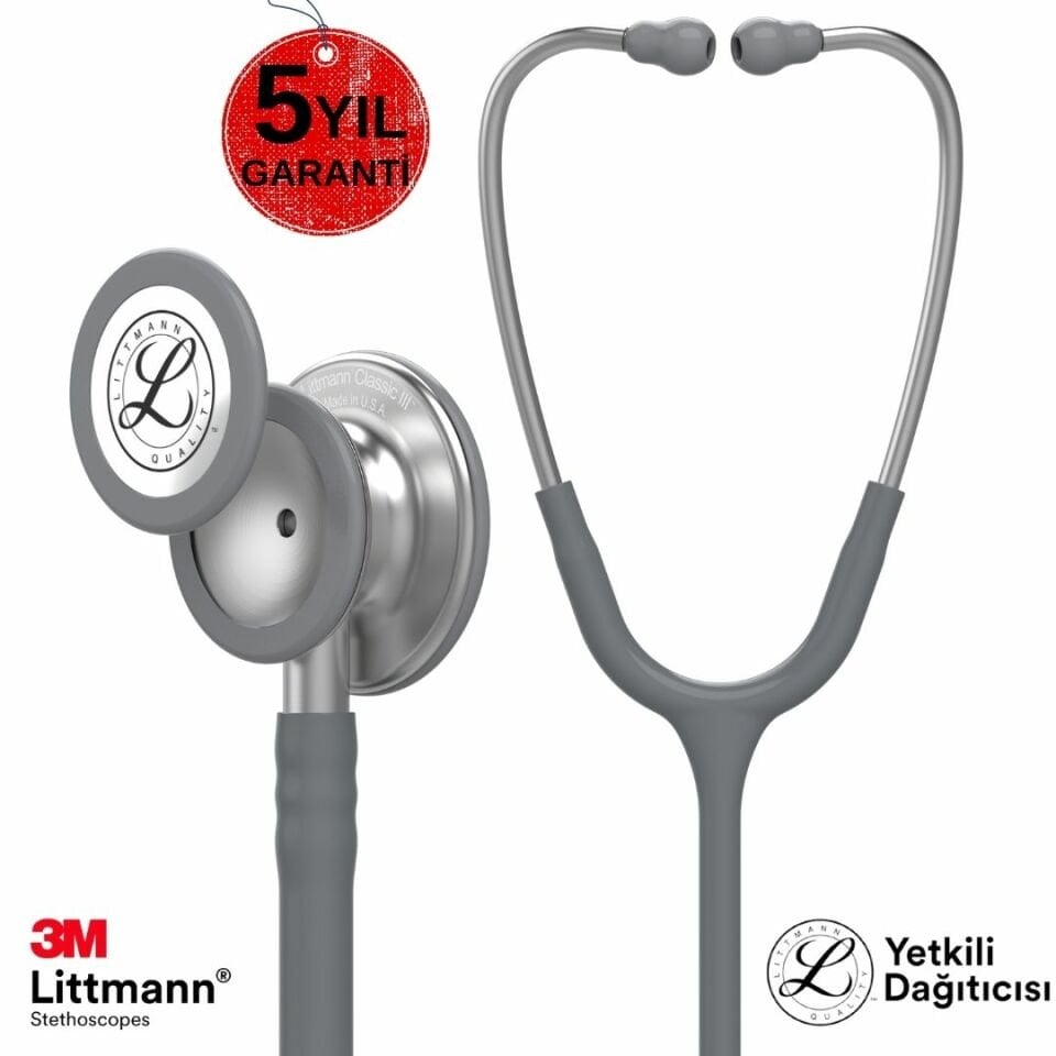 5621 Gri Stetoskop 3M Littmann Klasik 3