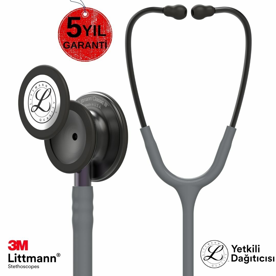5873 Gri & Duman Stetoskop 3m Littmann Klasik 3