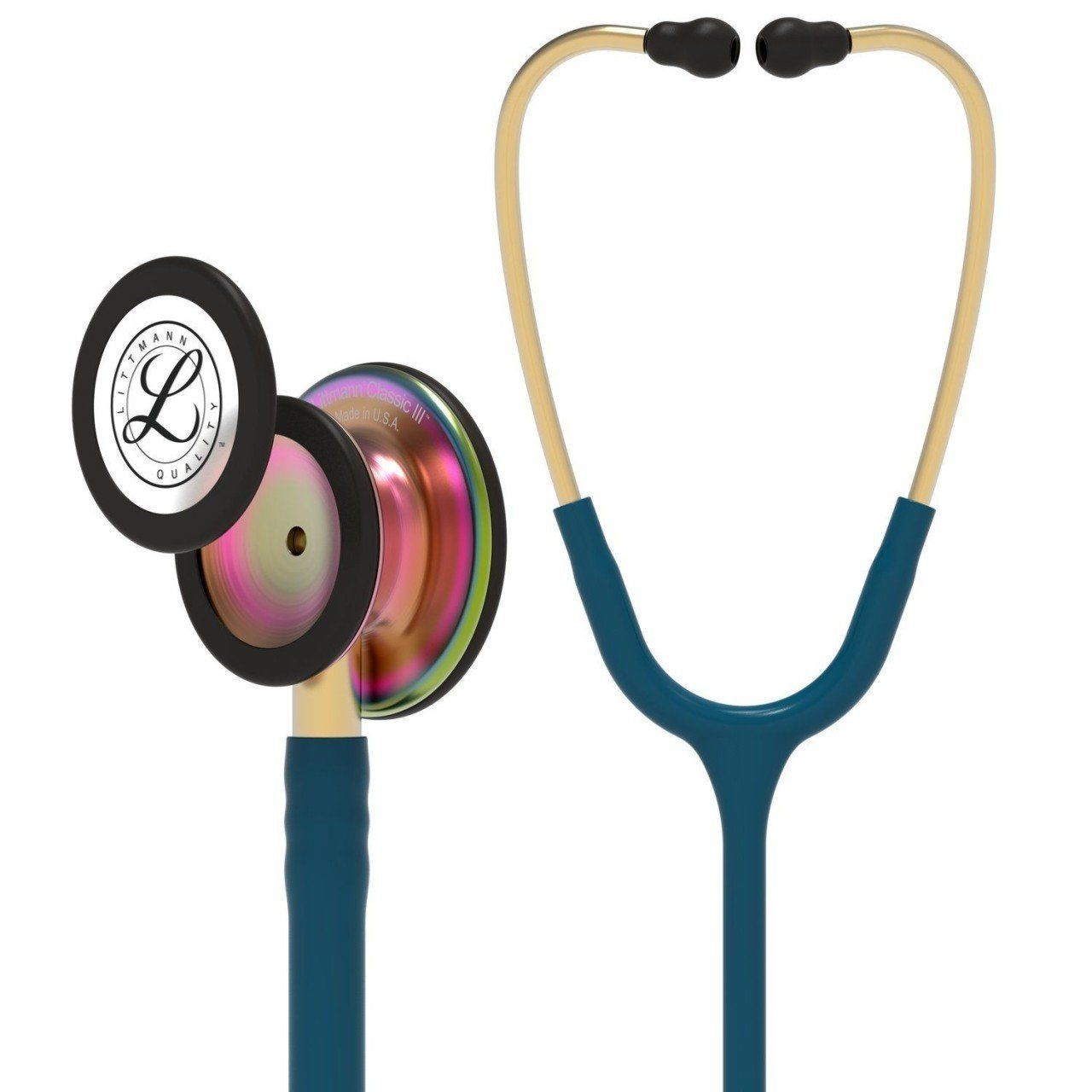 3M Littmann Klasik 3 Stetoskop 5807 Karayip Mavisi Hortum İSİM İSTEMİYORUM - Hem Yay Hem Çan