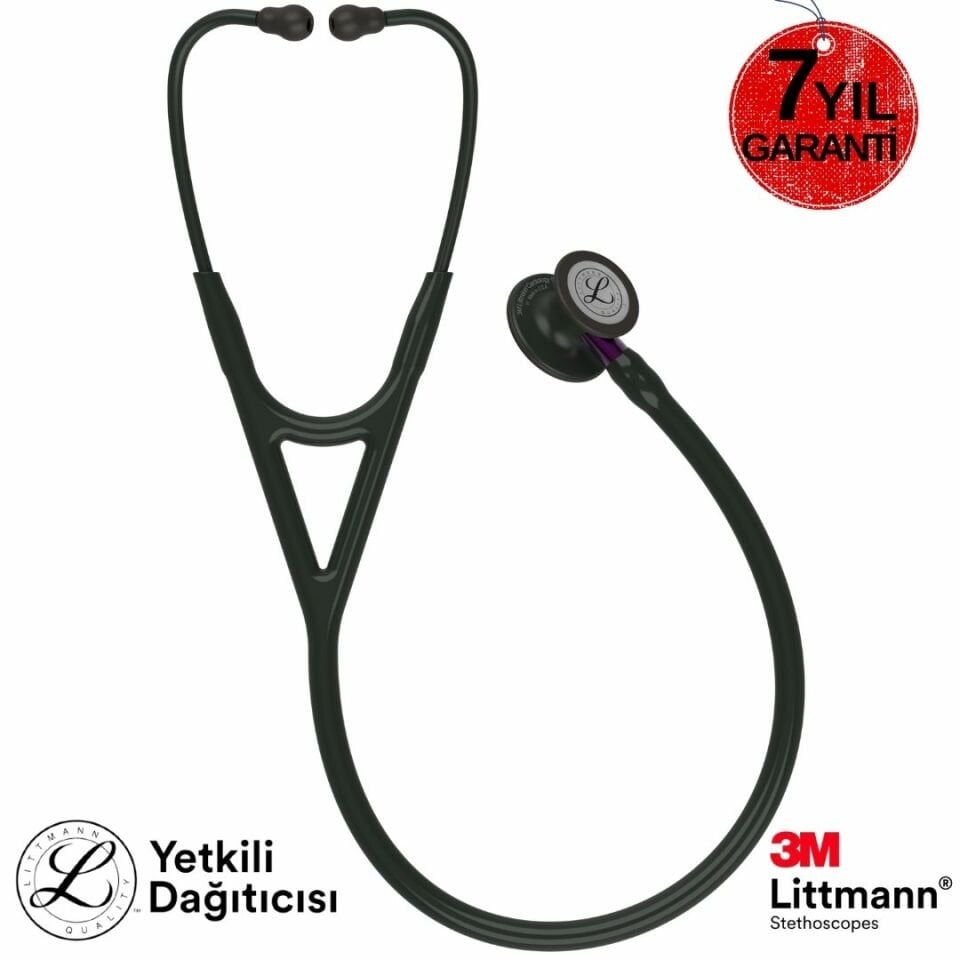 3M Littmann Kardioloji 4  6203 (Siyah / Menekşe Kök)
