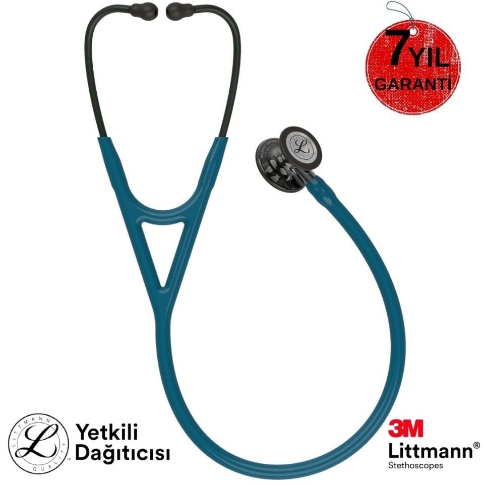 3M Littmann Kardioloji 4 6234 (Karayip Mavisi / Özel duman Çan)