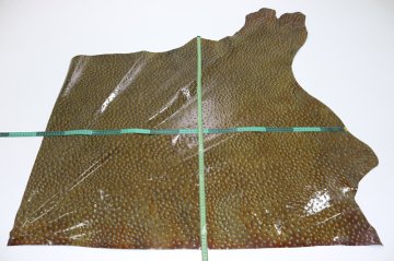 Dana Derisi Deve Kuşu Baskı Yeşil 109×92 cm 105 Desi