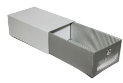 Çekmeceli Kutu Organizer - Dolap içi çekmeceli Kutu - 4 Adet Gri (21x34x13 cm)