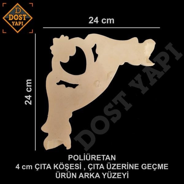 POLİÜRETAN ÇITA KÖŞESİ 4cm 1 ADET