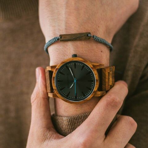 WoodWatch Reveler Kosso Ahşap Kol Saati - 45 mm