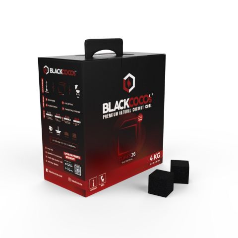 BLACKCOCOs Barbekü ve Nargile Kömürü  SmartBox 4KG  CUBES26