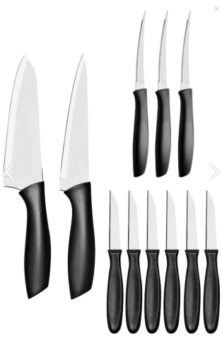 Kithcen Life 11 Parça Profesyonel Şef Bıçak Seti - Ultra Keskin Bıçaklar Meyve Kahvaltı Bıçağı 