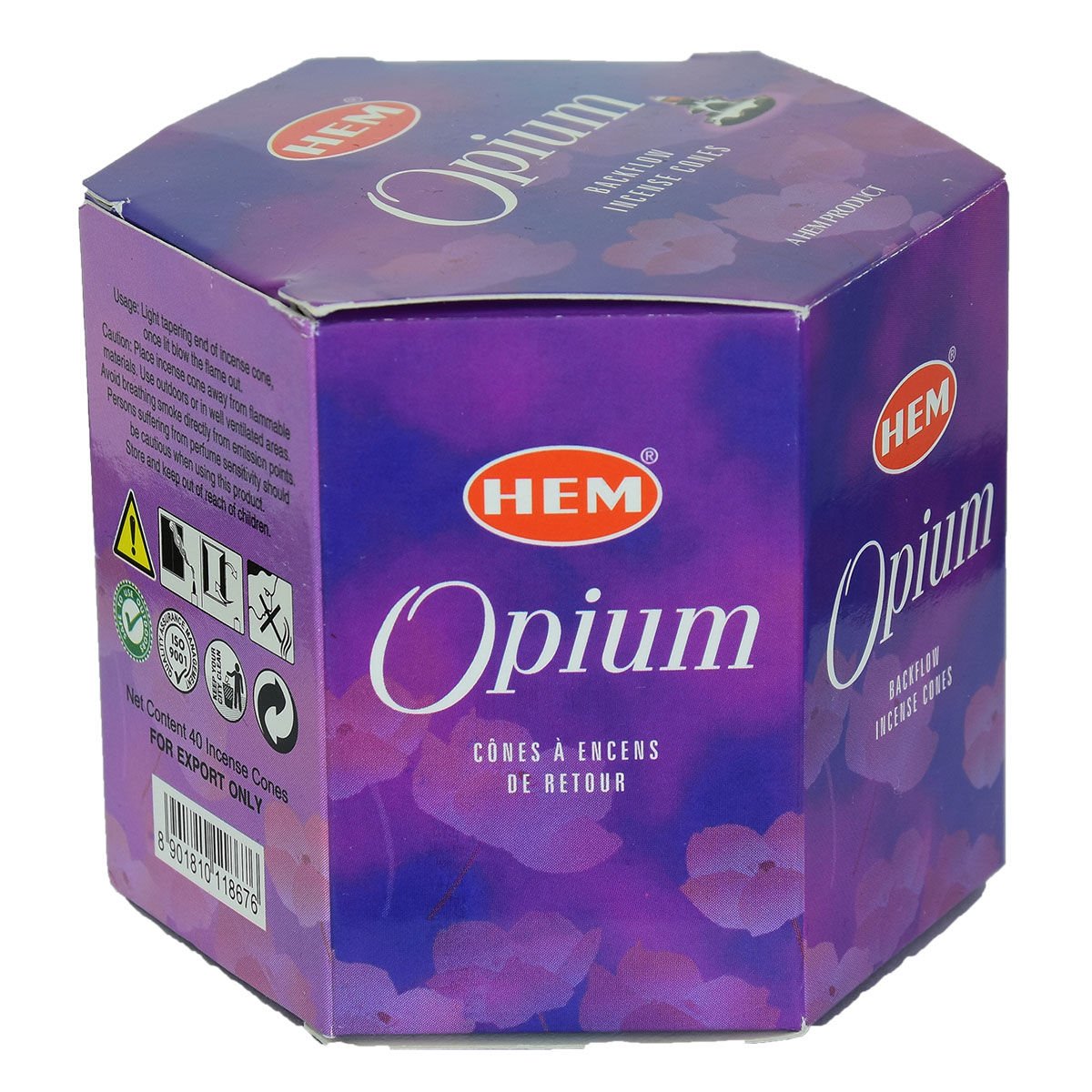 Geri Akış Şelale Haşhaş Kokulu 40 Konik Tütsü - Opium Backflow In