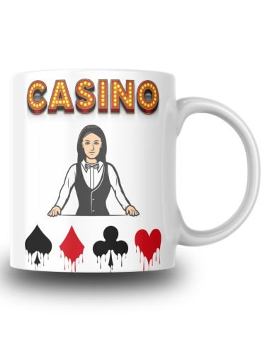 Casino Temalı Tasarım Kupa Bardak