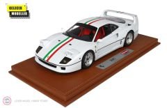 1:18 1987 Ferrari F40 - Italy Stripe Metallic White
