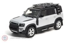 1:18 2020 Land Rover Defender 110 Roof Pack Satin Indus Silver