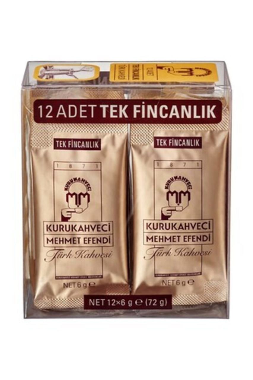 Kurukahveci Mehmet Efendi Türk Kahvesi Tek İçimlik 12X6Gr.