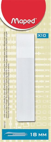 Maped Maket Bıçağı Yedeği Geniş 18mm 10 lu 640721