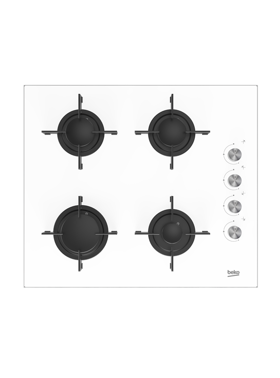 Beko BSTOC 827 B Beyaz Cam Tablalı Set Üstü Ocak