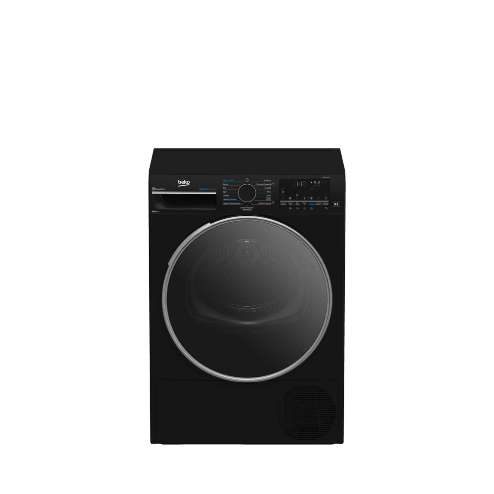 Beko KMB 1000 HB Hybrid 2.0, A++, 10 Kg, Siyah Kurutma Makinesi
